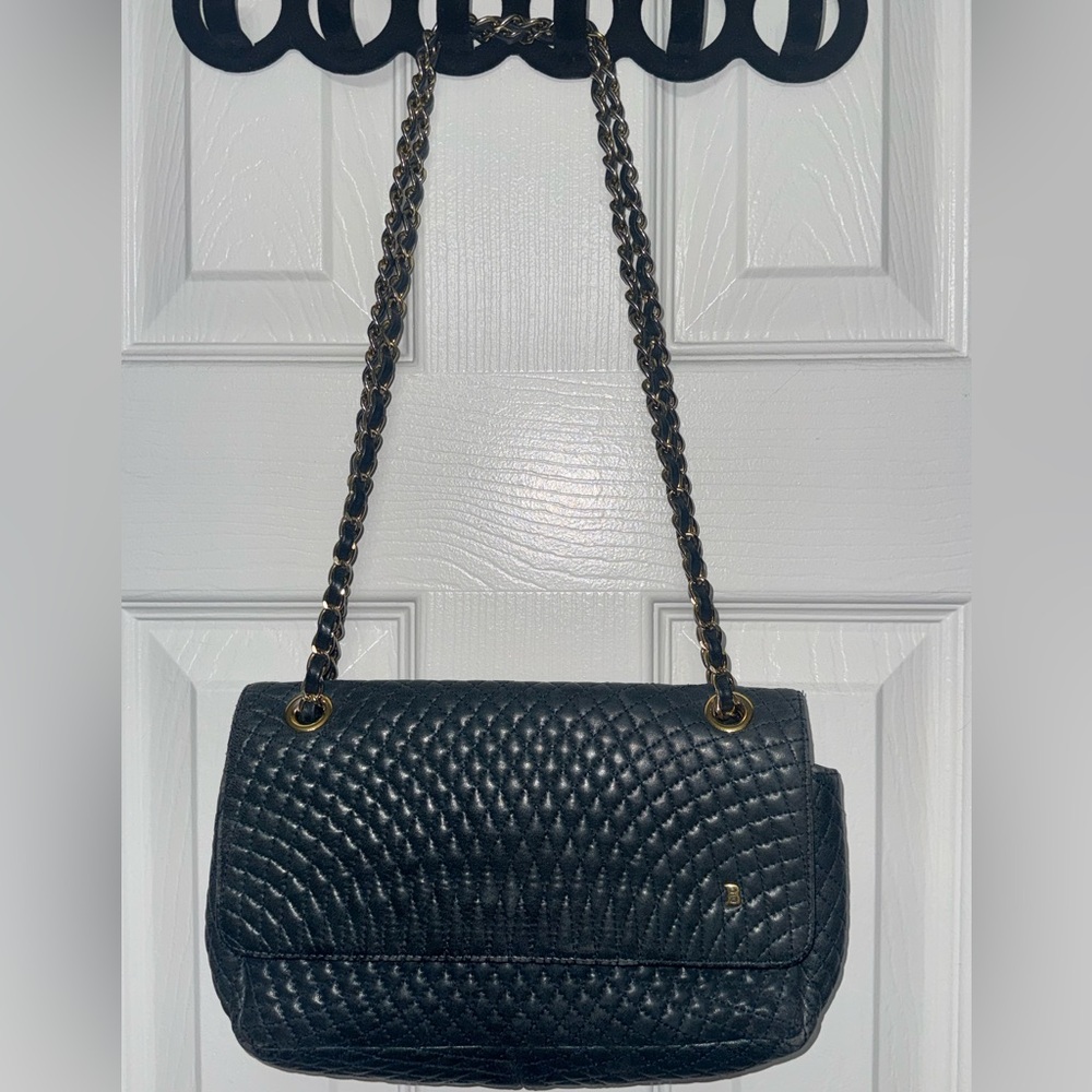 Bally Quilted green crossbody/shoulder purse
